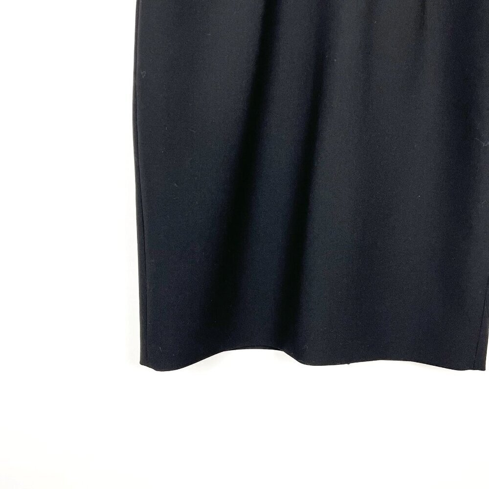 St. Emile Sheath Dress Women's Size 6 Black 3/4 Sleeves Tailored Classic LBD - Picture 4 of 16